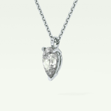 Elegant 2 CT Pear Lab-Grown Diamond Solitaire Necklace