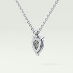 Elegant 2 CT Pear Lab-Grown Diamond Solitaire Necklace