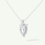0.5-2 CT Pear Lab-Grown Diamond Solitaire Necklace