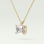 Elegant 2 CT Emerald Lab-Grown Diamond Solitaire Necklace