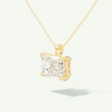 0.5-2 CT Emerald Lab-Grown Diamond Solitaire Necklace