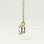 Elegant 2 CT Emerald Lab-Grown Diamond Solitaire Necklace