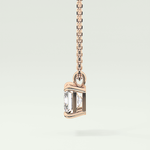 Elegant 2 CT Emerald Lab-Grown Diamond Solitaire Necklace