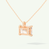 0.5-2 CT Emerald Lab-Grown Diamond Solitaire Necklace