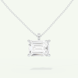 0.5-2 CT Emerald Lab-Grown Diamond Solitaire Necklace