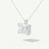 0.5-2 CT Emerald Lab-Grown Diamond Solitaire Necklace