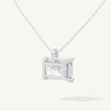 0.5-2 CT Emerald Lab-Grown Diamond Solitaire Necklace