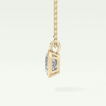 Elegant 2 CT Emerald Lab-Grown Diamond Solitaire & Bezel Necklace 5