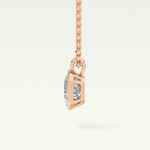 Elegant 2 CT Emerald Lab-Grown Diamond Solitaire & Bezel Necklace 11