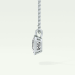 Elegant 2 CT Emerald Lab-Grown Diamond Solitaire & Bezel Necklace 17