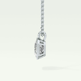 Elegant 2 CT Emerald Lab-Grown Diamond Solitaire & Bezel Necklace 17