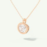 0.5-2 CT Oval Lab-Grown Diamond Solitaire & Bezel Necklace