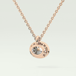 Elegant 1 TCW Oval Lab-Grown Diamond Solitaire & Bezel Necklace