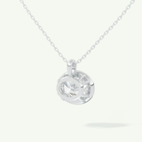 0.5-2 CT Oval Lab-Grown Diamond Solitaire & Bezel Necklace