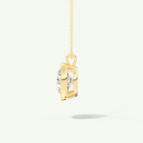 0.5-2 CT Round Lab-Grown Diamond Solitaire & Bezel Necklace