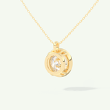 0.5-2 CT Round Lab-Grown Diamond Solitaire & Bezel Necklace