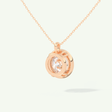 0.5-2 CT Round Lab-Grown Diamond Solitaire & Bezel Necklace