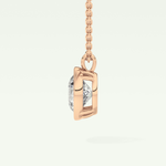 Elegant 2 CT Round Lab-Grown Diamond Solitaire & Bezel Necklace
