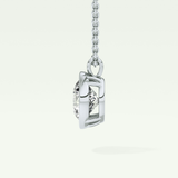 Elegant 2 CT Round Lab-Grown Diamond Solitaire & Bezel Necklace