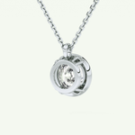 Elegant 2 CT Round Lab-Grown Diamond Solitaire & Bezel Necklace
