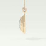 Elegant 1.5 CT Asscher Lab-Grown Diamond Solitaire & Bezel Necklace 5