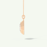0.5-2 CT Asscher Lab-Grown Diamond Solitaire & Bezel Necklace