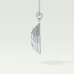 Elegant 1.5 CT Asscher Lab-Grown Diamond Solitaire & Bezel Necklace 17