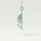Elegant 1.5 CT Asscher Lab-Grown Diamond Solitaire & Bezel Necklace 17