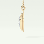 Elegant 1.5 CT Pear Lab-Grown Diamond Solitaire & Bezel Necklace