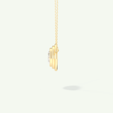 0.5-2 CT Marquise Lab-Grown Diamond Solitaire & Bezel Necklace