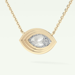 Elegant 1.5 CT Marquise Lab-Grown Diamond Solitaire & Bezel Necklace 6