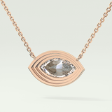 Elegant 1.5 CT Marquise Lab-Grown Diamond Solitaire & Bezel Necklace 10