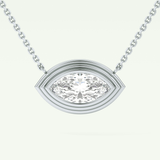 Elegant 1.5 CT Marquise Lab-Grown Diamond Solitaire & Bezel Necklace 13