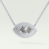 Elegant 1.5 CT Marquise Lab-Grown Diamond Solitaire & Bezel Necklace 16