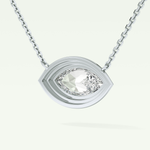 Elegant 1.5 CT Marquise Lab-Grown Diamond Solitaire & Bezel Necklace 18