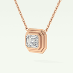 Elegant 1.5 CT Emerald Lab-Grown Diamond Solitaire & Bezel Necklace 9