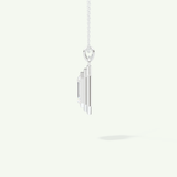 0.5-2 CT Emerald Lab-Grown Diamond Solitaire & Bezel Necklace