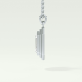 Elegant 1.5 CT Emerald Lab-Grown Diamond Solitaire & Bezel Necklace 17