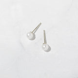 June-Pearl Birthstone Stud Earrings