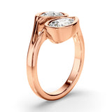 2 TCW Pear Cut Toi Et Moi Lab-Grown Diamond Engagement Ring