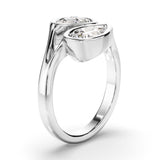 2 TCW Pear Cut Toi Et Moi Lab-Grown Diamond Engagement Ring