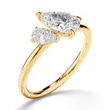 1.25 TCW Pear Cut Toi Et Moi Lab-Grown Diamond Engagement Ring