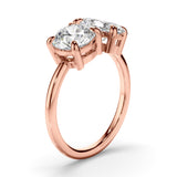 3 TCW Round & Oval Cut Toi Et Moi Lab-Grown Diamond Engagement Ring