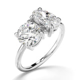 3 TCW Round & Oval Cut Toi Et Moi Lab-Grown Diamond Engagement Ring