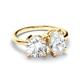 3 TCW Round & Oval Cut Toi Et Moi Lab-Grown Diamond Engagement Ring