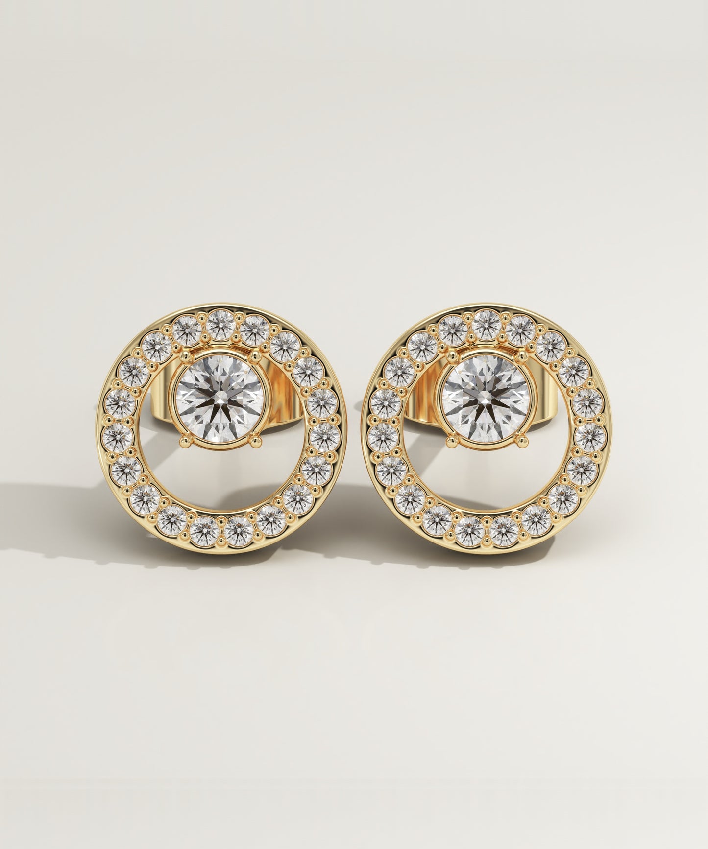 0.8 TCW Round Lab-Grown Diamond Stud Earrings