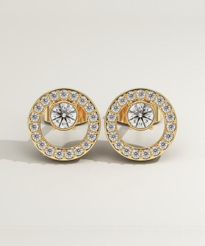 0.8 TCW Round Lab-Grown Diamond Stud Earrings