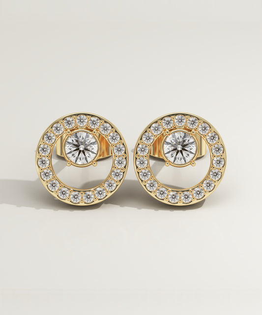 0.8 TCW Round Lab-Grown Diamond Stud Earrings