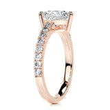 1.65 CT Heart Cut Pave Lab-Grown Diamond Engagement Ring