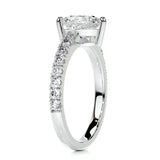 1.65 CT Heart Cut Pave Lab-Grown Diamond Engagement Ring